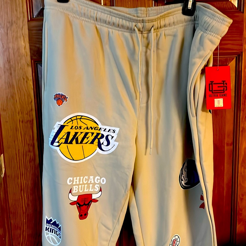 New Ultra Game Mens NBA Sweat Pants XL NWT